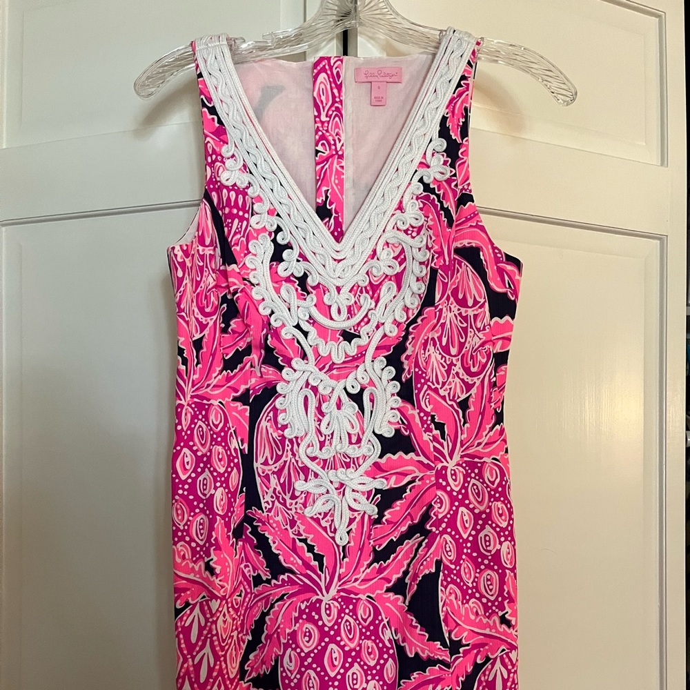 Lilly Pulitzer Crochet Detail Shift Dress